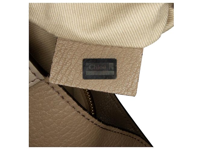 Chloé Borsa a tracolla Lexa in pelle marrone Chloe Taupe - vista 9