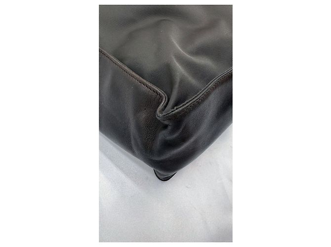 Borsa a tracolla Prada Tessuto in nylon e pelle Marrone scuro - vista 8