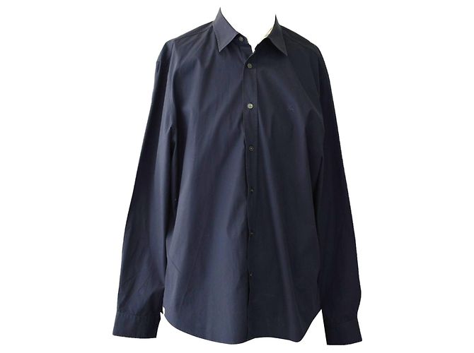 Camicia Burberry Brit blu in cotone da uomo XXL - vista 3