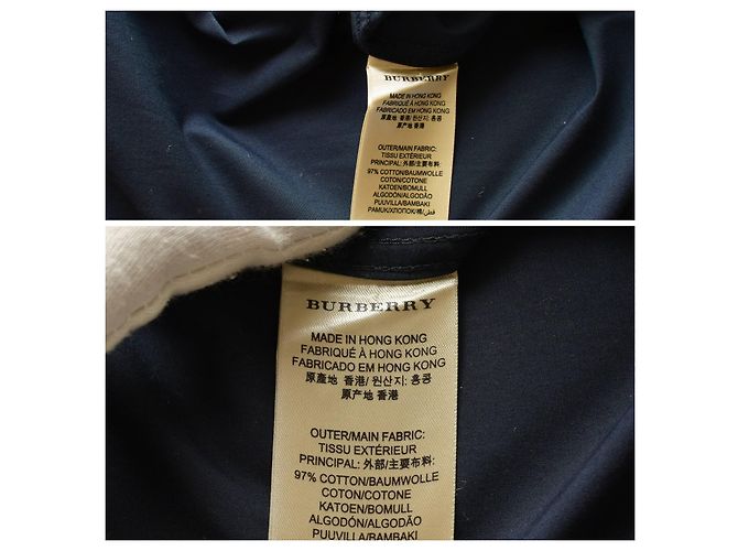 Camicia Burberry Brit blu in cotone da uomo XXL - vista 5