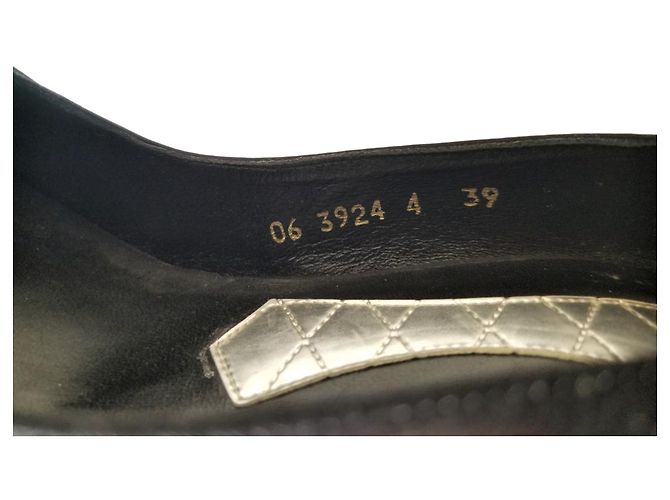 Décolleté Miu Miu pied de poule nero e grigio in cotone - vista 10