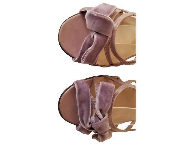 Autre Marque Sandali Jet Set Velluto Lilla Lavanda - vista 2