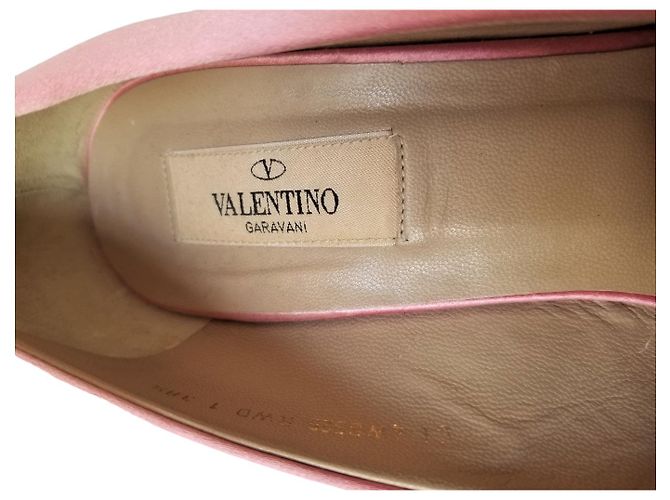Valentino Garavani Décolleté Valentino in seta rosa - vista 4