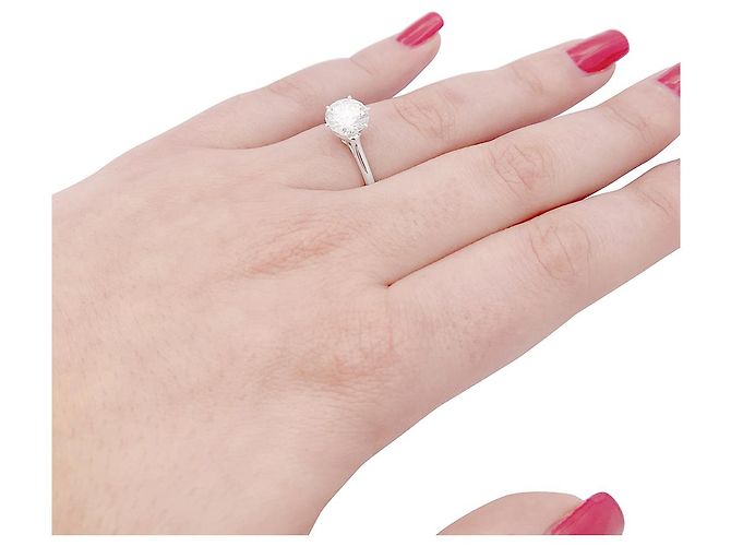 inconnue Solitaire Platinum, Diamant 1,71 Karat. - Ansicht 3