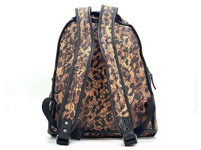 MCM Backpack Reversible Backpack Pink LeoPrint Black Bag Medium - view 10