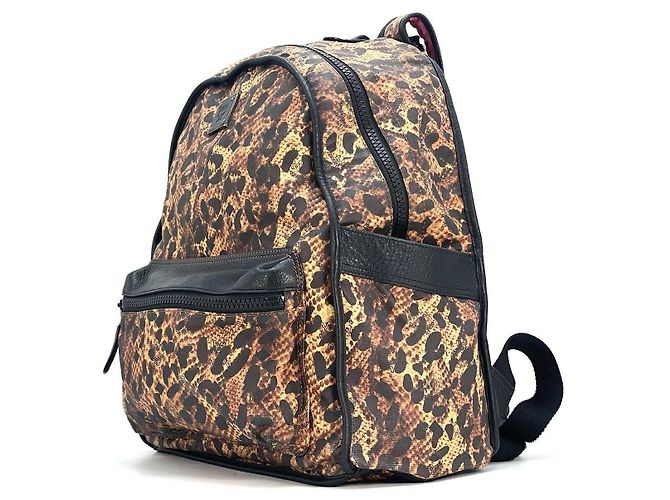 MCM Backpack Reversible Backpack Pink LeoPrint Black Bag Medium - view 11