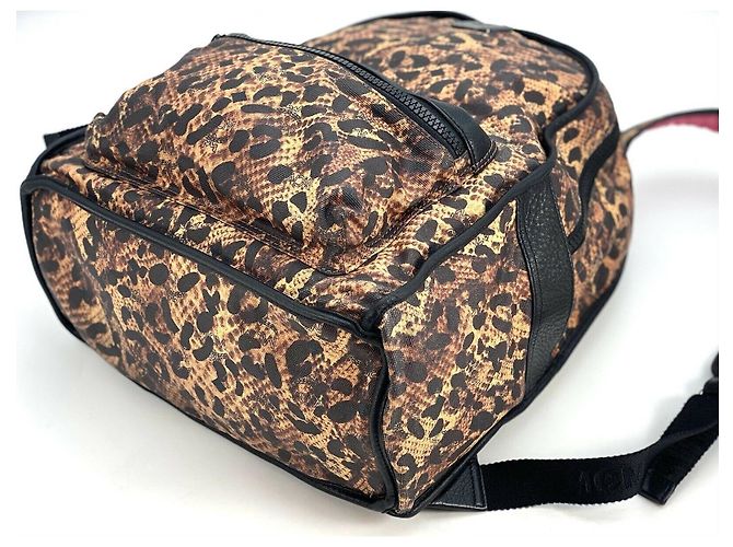 MCM Backpack Reversible Backpack Pink LeoPrint Black Bag Medium - view 12
