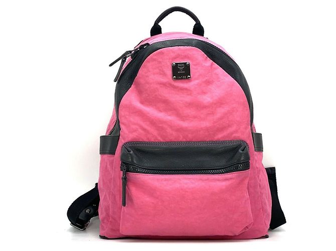 MCM Backpack Reversible Backpack Pink LeoPrint Black Bag Medium - view 2