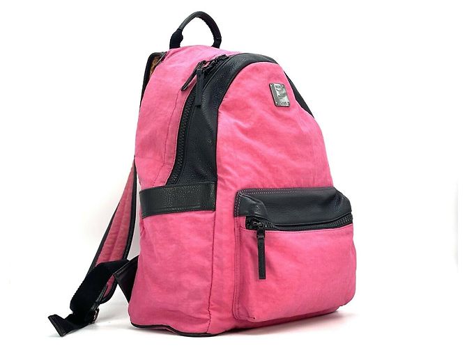 MCM Backpack Reversible Backpack Pink LeoPrint Black Bag Medium - view 4