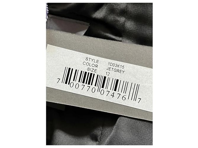Abito da sera lungo con inserti in pizzo di Vera Wang Grigio - vista 4