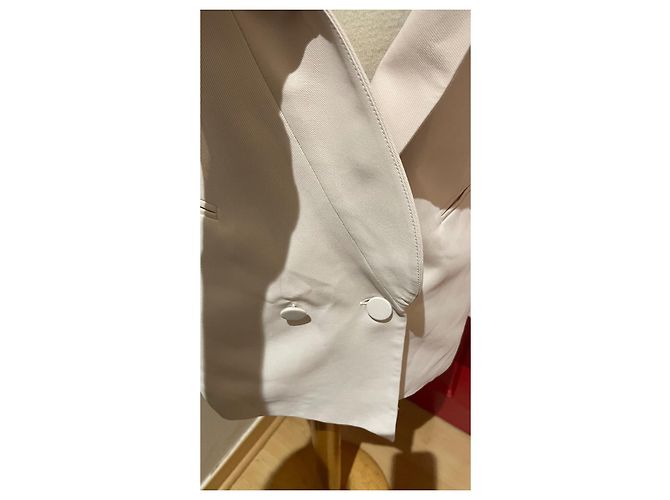 Chaqueta Tara Jarmon Rosa Beige Algodón Viscosa Talla 36 - vista 5