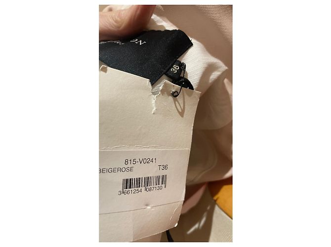 Chaqueta Tara Jarmon Rosa Beige Algodón Viscosa Talla 36 - vista 8