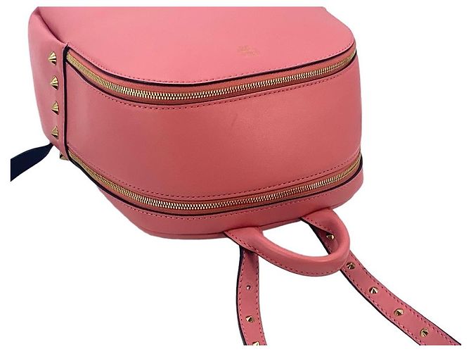 MCM Coral Blush Duchess Polke Studs Mini Leder Backpack Small Koralle - Ansicht 6
