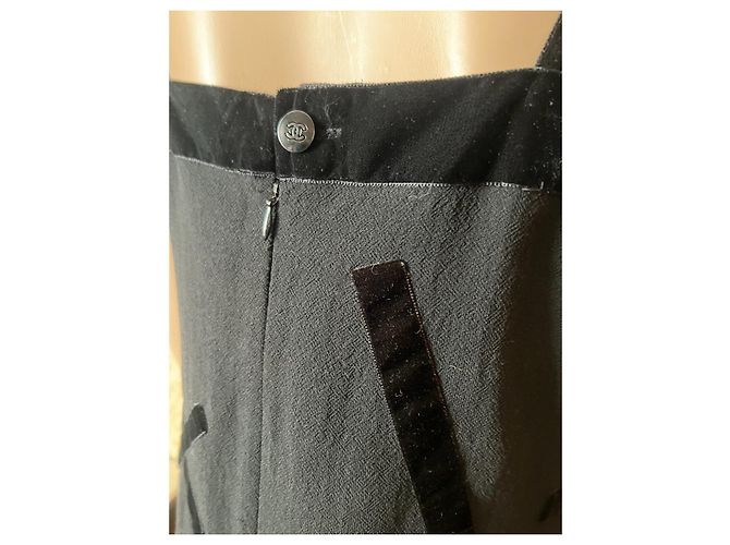 Chanel Kleid aus Wolle Schwarz 42FR - Ansicht 14