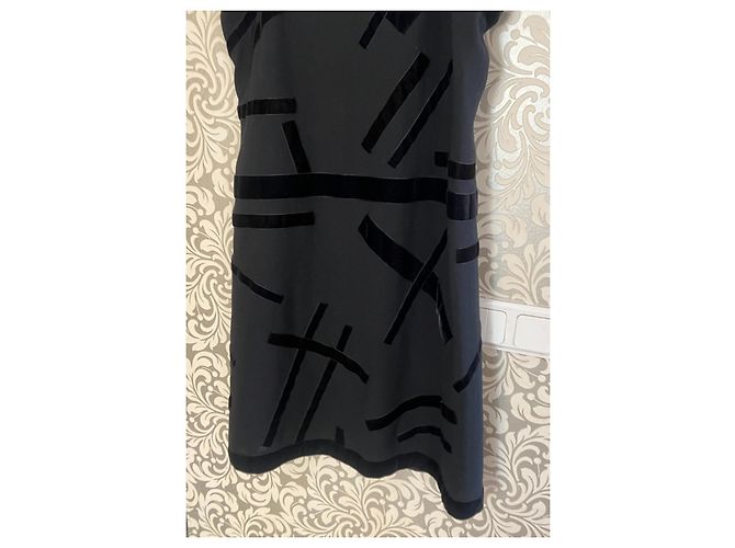 Chanel Kleid aus Wolle Schwarz 42FR - Ansicht 3