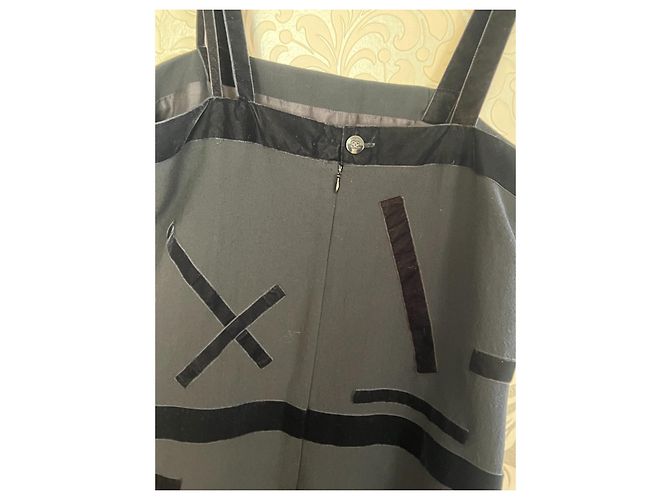 Chanel Kleid aus Wolle Schwarz 42FR - Ansicht 5