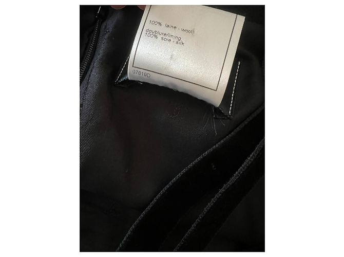 Chanel Kleid aus Wolle Schwarz 42FR - Ansicht 7