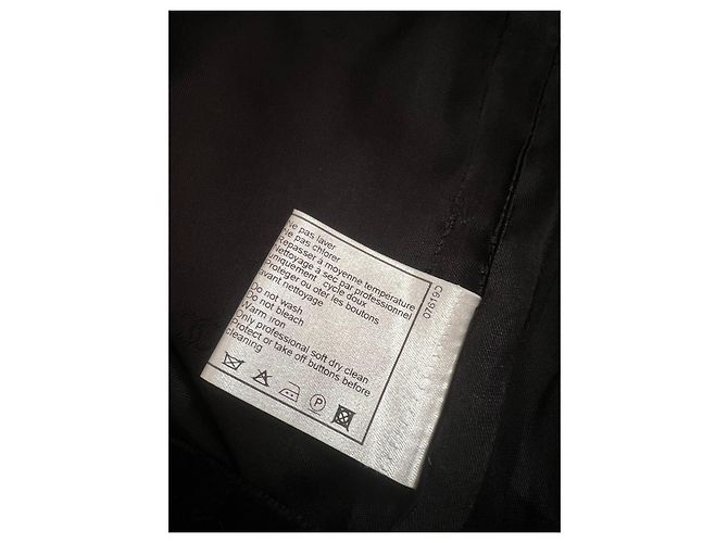 Chanel Kleid aus Wolle Schwarz 42FR - Ansicht 9