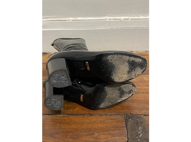 Botines GUCCI T.EU 38.5 de charol Negro - vista 8