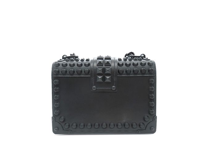 Bolso bandolera Cahier con tachuelas de Prada negro - vista 3