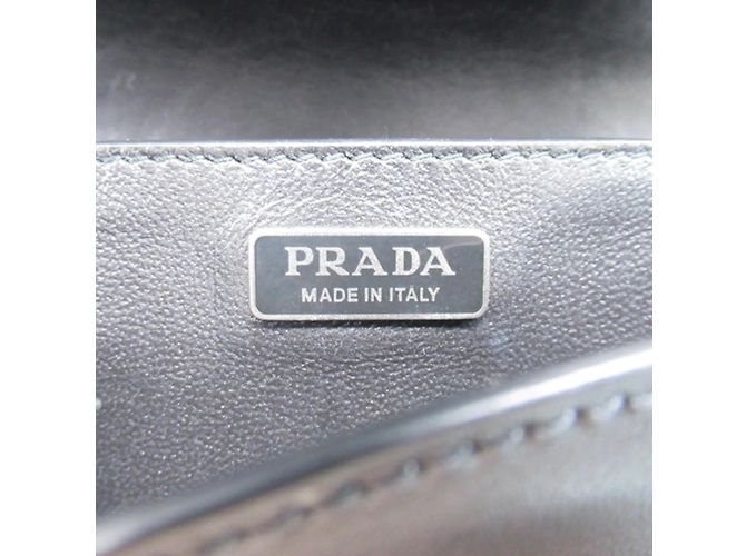 Bolso bandolera Cahier con tachuelas de Prada negro - vista 6
