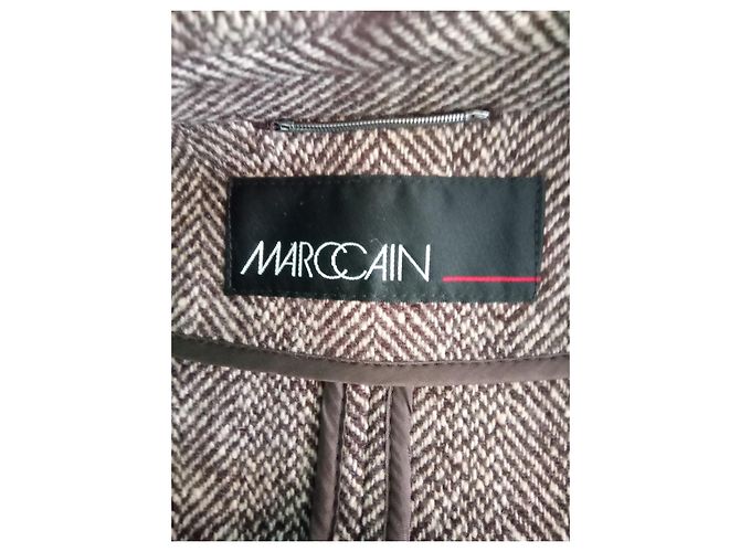 Jaqueta de lã e seda Marc Cain marrom - vista 5