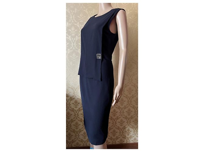 Chanel Kleid schwarz aus Wolle - Ansicht 14