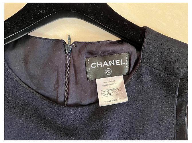 Chanel Kleid schwarz aus Wolle - Ansicht 4