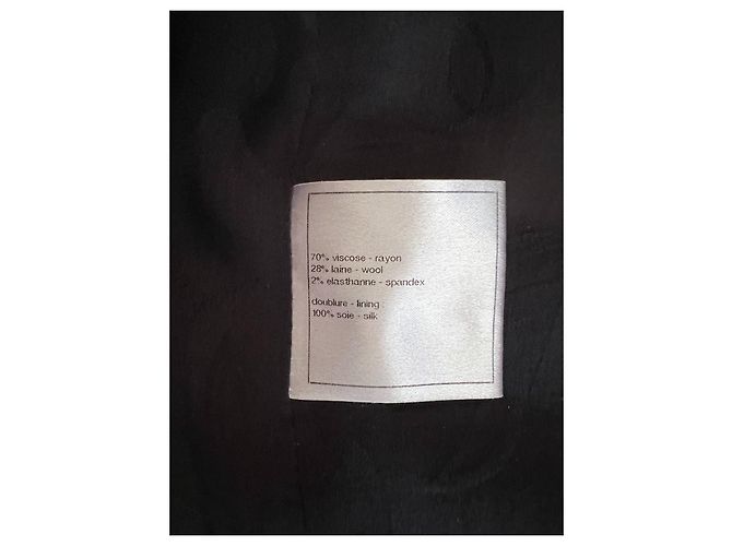 Chanel Kleid schwarz aus Wolle - Ansicht 7