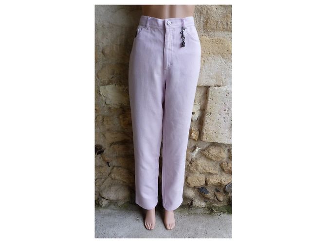 Calça Sonia Rykiel Rosa de Algodão Alveolar - vista 2