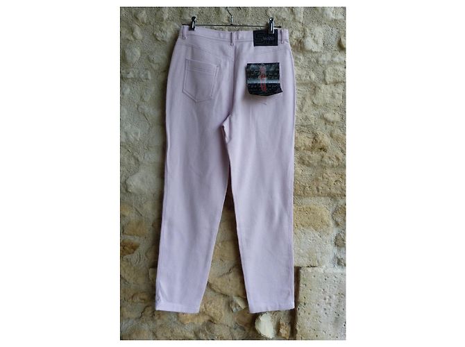 Calça Sonia Rykiel Rosa de Algodão Alveolar - vista 5