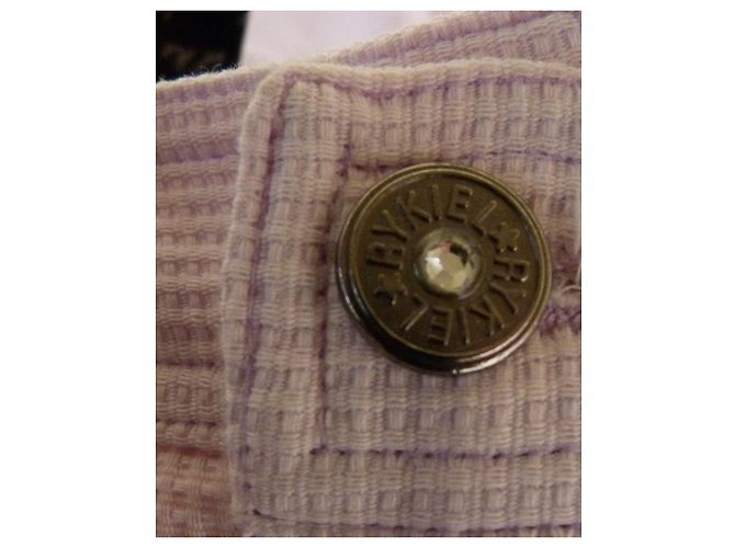 Calça Sonia Rykiel Rosa de Algodão Alveolar - vista 7