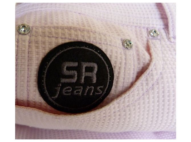 Calça Sonia Rykiel Rosa de Algodão Alveolar - vista 8
