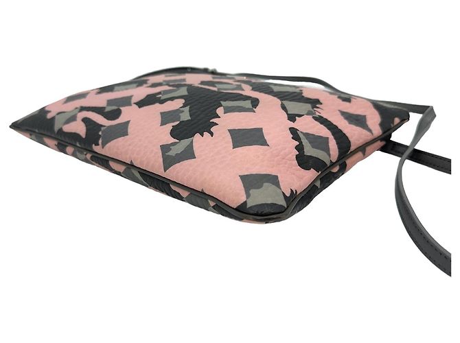 Borsa a tracolla MCM Visetos Pochette Pochette con stampa logo rosa Multicolore - vista 4