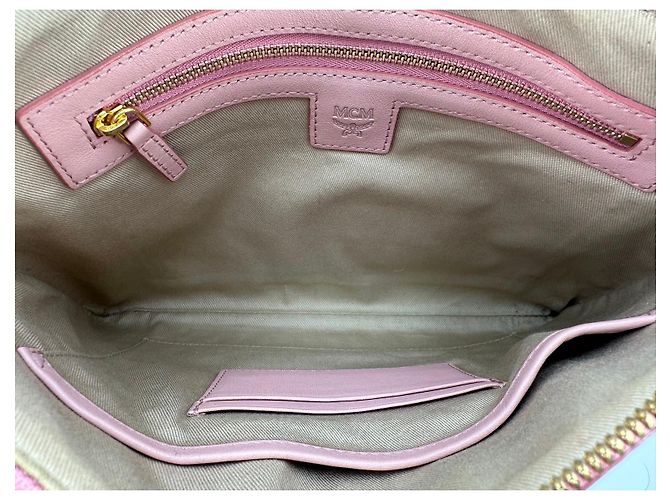 MCM LOVE Patch Pouch Pochette Pink Borsa pochette Borsa rosa Edizione limitata - vista 8
