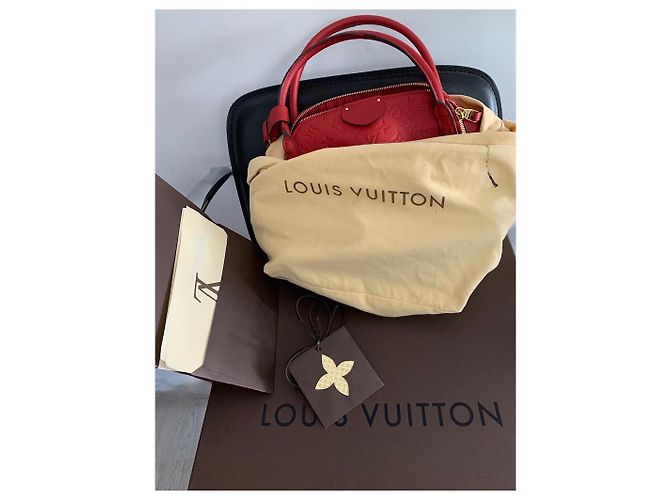 Borsa Louis Vuitton in pelle monogramma rossa Rosso - vista 10