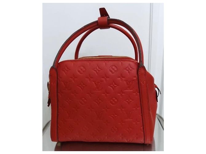 Borsa Louis Vuitton in pelle monogramma rossa Rosso - vista 3