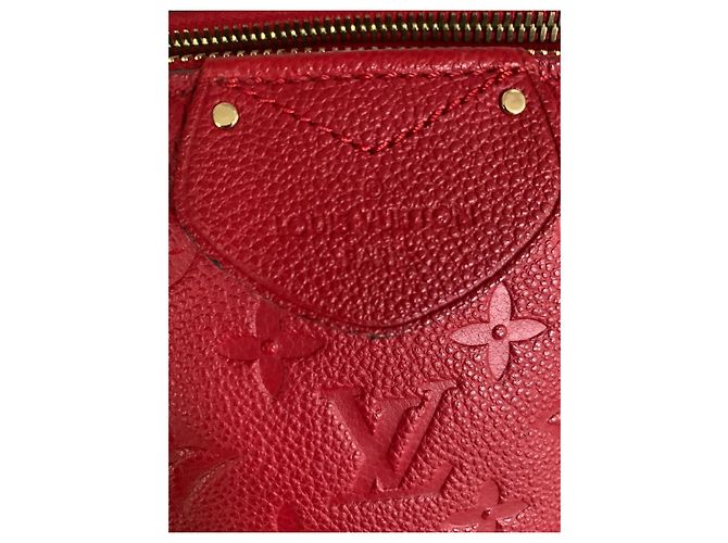Borsa Louis Vuitton in pelle monogramma rossa Rosso - vista 4