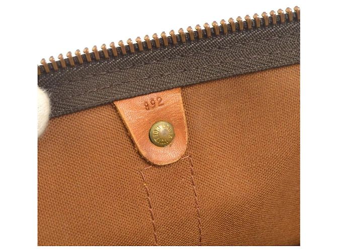 Louis Vuitton Keepall 45 Braun Monogram Canvas Leder - Ansicht 11