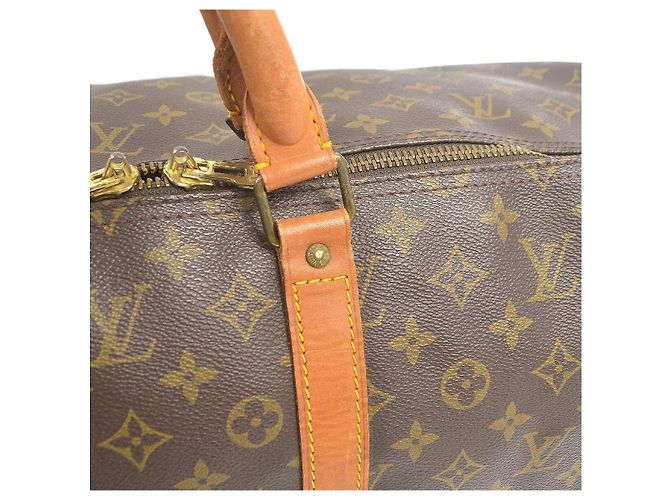 Louis Vuitton Keepall 45 Braun Monogram Canvas Leder - Ansicht 13