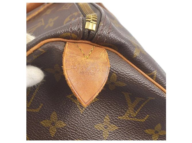 Louis Vuitton Keepall 45 Braun Monogram Canvas Leder - Ansicht 14