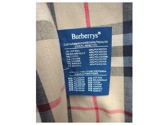 Impermeabile Burberry Beige in Cotone - vista 6