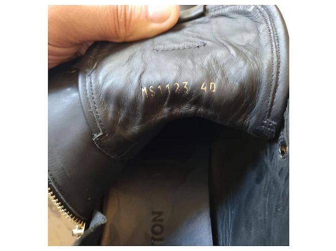 Sneaker Louis Vuitton Stellar in pelle e scamosciato nero - vista 7