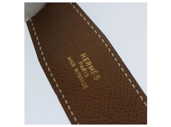 Hermès Cintura in pelle HERMES Constance 22.8""""""""-24.8"""""""" Nero Marrone Auth 61470 - vista 8