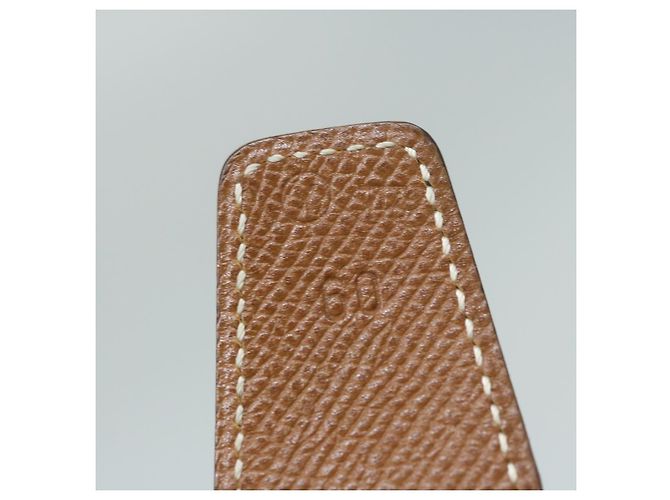 Hermès Cintura in pelle HERMES Constance 22.8""""""""-24.8"""""""" Nero Marrone Auth 61470 - vista 9