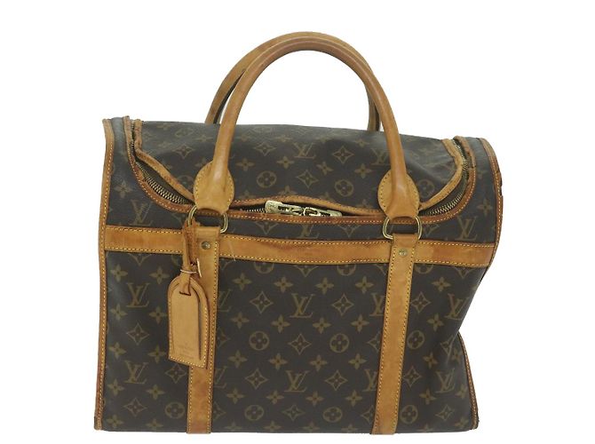 LOUIS VUITTON Monogram Sac Shan 40 Pet Carry M42024 Auth LV 64777 Monogramme - vue 13
