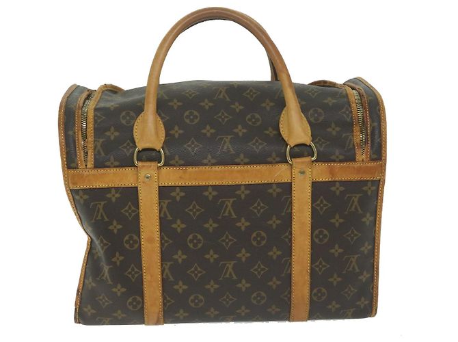 LOUIS VUITTON Monogram Sac Shan 40 Pet Carry M42024 Auth LV 64777 Monogramme - vue 2