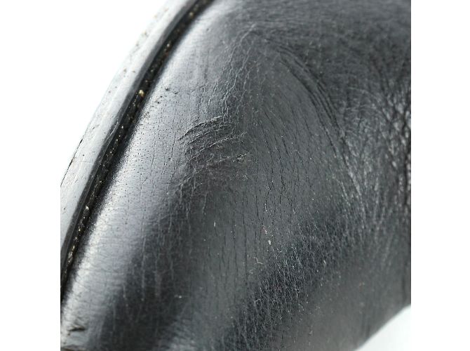 PRADA - Botas de tacón de cuero negro (tamaño 36.5) - vista 3