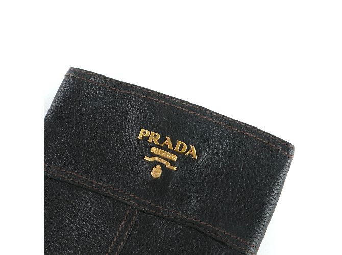 PRADA - Botas de tacón de cuero negro (tamaño 36.5) - vista 6