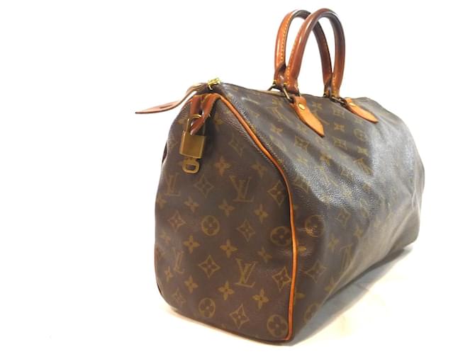 Louis Vuitton Speedy 35 Monogramma - MB844 Marrone - vista 10